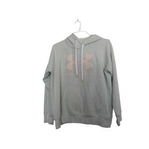 Under Armour Hoodie Hooded Sweatshirt Sea Foam Green Unisex Size Large Loose